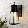Laela 8.4" Outdoor Sconce (Set of 2) - PLT4036 - Black - Safavieh - 3 of 4