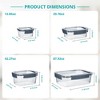 Sorbus 16 Piece Airtight Food Storage Containers with Lids - BPA Free, Keeps Food Fresh, Leak Proof, Store Leftovers, Meal Prep - 4 of 4