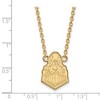 Black Bow Jewelry 14k Yellow Gold Plated Sterling Silver Purdue Boilermakers NCAA Necklace 18 Inch - 3 of 4