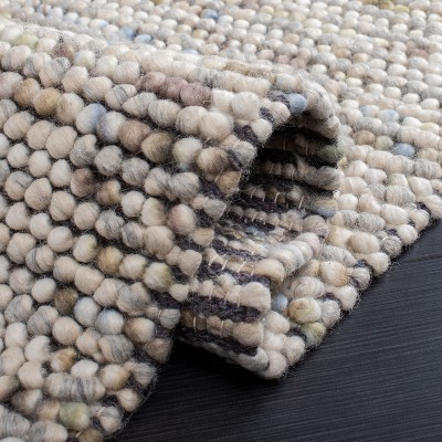 Natura NAT620 Hand Woven Indoor Accent Rug - Ivory/Multi - 3'x3' - Safavieh