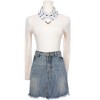 INSPIRE CHIC Women's 1950s Polka Dots Chiffon Square Pendant Necklace Scarves with Magnetic Buckle 1Pc - 2 of 4