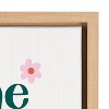 18" x 24" Sylvie Take It One Day At A Time Framed Canvas by Maria Filar - Kate & Laurel All Things Decor: Inspiring Quote Wall Art - 3 of 4