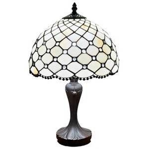 Amora Lighting Tiffany Style Jewel Table Lamp 19" High - 1 of 3