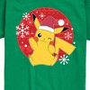 Boys' - Pokémon - Pikachu Santa Hat Short Sleeve Graphic T-Shirt - 2 of 4
