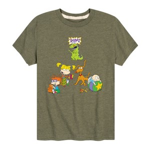 Boys' - Rugrats - Tommy and Friends Playing Short Sleeve Graphic T-Shirt - 1 of 4