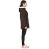 Memoi Women's Plush Lined Soft Velour Hooded Lounge Top - 2 of 4