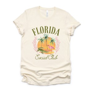 Simply Sage Market Florida Social Club Flamingo Short Sleeve Tee - 1 of 4
