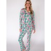 RuffleButts SoftSnooze Women's Ruffle Flare Pajama Set - 2 of 4