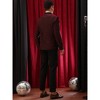 Lars Amadeus Men's Shawl Lapel Wedding Prom Shiny Metallic Sport Coats - 3 of 4