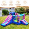 Bountech Inflatable Bounce Castle Dual Slides Jumping Bouncer w/ Climbing Wall - 4 of 4