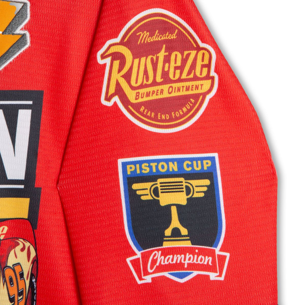 Disney Cars Lightning McQueen Mesh Hockey Jersey Long Sleeve T-Shirt Little Kid to Big Kid - thumbnail 4