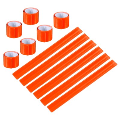 Unique Bargains High Visibility Reflective Slap Bands for Night Jogging Cycling Hiking 12 Pcs