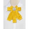 Elerevyo Women's Ribbon Brooch Bowknot Neck Bow Ties - 4 of 4