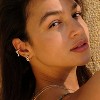 Cubic Zirconia Huggie Earrings 14k Gold Plated Tiny Earrings Small Huggie Hoop Earrings Simple Lightweight Hoops Gift for Women - 3 of 4