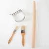 Gibson 4 Piece Wood and Stainless Steel Baking Gadget Set - 4 of 4
