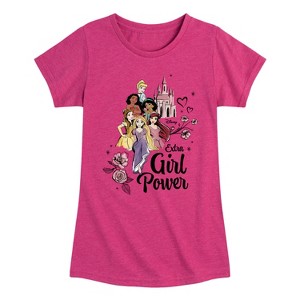 Girls' - Disney - Extra Girl Power Fitted Short Sleeve Graphic T-Shirt - 1 of 4