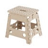 VECELO Folding Step Stool 11/13 in. Non-Slip Surface Portable Foldable  1 Step Stool  with Carry Handle, Heavy Duty Stool - 2 of 4
