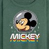 Women's - Disney - Mickey Portrait Retro Lightweight French Terry Wide Neck Long Sleeve Shirt - 2 of 4