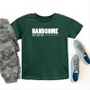 The Juniper Shop Handsome Just Like Dad Youth Short Sleeve Tee - L - Forest - 4 of 4