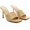 Carmen Woven Strap Mid Heel Sandals Women - 2 of 4