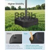 Umbrella Base, Round/Square Patio Umbrella Stand, Sand Fillable Bag 66/88 lb, for 5-10 ft Umbrellas, Heavy-Duty, Black - 2 of 4