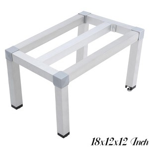 Aluminum Dunnage Rack 1000 Lbs Capacity - 36x20x8 Inch/24x14x8 Inch/18x12x12 Inch/48x14x8 Inch Heavy Duty Commercial Storage Rack - 1 of 4