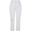 Anna-Kaci Women's High Waist Ripped Boyfriend Jeans - 3 of 4