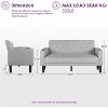 TYBOATLE Velvet Loveseat Sofa Set, 3-Piece Tufted Couch with 2 USB & Cup Holders, Small Space Furniture for Apartment, Office, Bedroom - 3 of 4