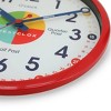 Analog 12" Quartz Time Teacher Wall Clock - Westclox: Quiet Sweep, Educational - image 3 of 4