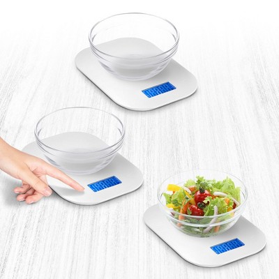 White High Precision Digital Kitchen Scale with LCD Display