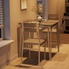 COZONY 3-Piece Dining Table Set for 2, Modern Small Dining Room Table and Chairs Set, Space-Saving Kitchen Table with 2 Chairs for Apartment - 4 of 4