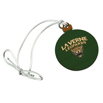 University of La Verne Primary Logo Mini Small Tiny Wood Christmas Tree Holiday Ornament