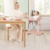 Infans 4 in 1 Baby High Chair Convertible Toddler Table Chair Set w/ PU Cushion - 3 of 4