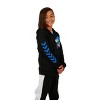 Sega Sonic the Hedgehog Racing Stripes Boy's Black Zip-Up Hoodie - 3 of 4