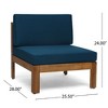 Sapphtopaz 5-Piece Outdoor Patio Sofa Set, Wood Outdoor Sofa with Cushions, L-Shape Modular Sofa, 3-Seater Sectional Sofa with Ottoman & Coffee Table - 4 of 4