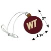 West Texas A&M Primary Logo Mini Small Tiny Wood Christmas Tree Holiday Ornament - 4 of 4