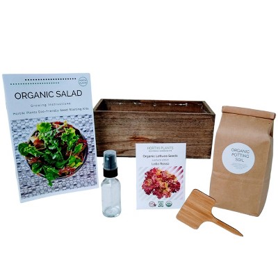 Hortiki Plants Indoor Organic Salad Garden Kit