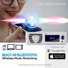 Pyle Bluetooth Marine Receiver Stereo, Hands-Free Calling, Wireless Streaming, MP3/USB/SD Readers, AM/FM Radio, White - 4 of 4