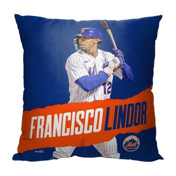 18"x18" MLB New York Mets 23 Francisco Lindor Player Printed Throw Decorative Pillow