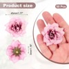 Unique Bargains DIY Crafts Bridal Shower Bouquet Decoration Artificial Roses Head 50 Pcs - 2 of 4