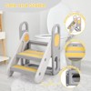 Foldable 3-Step Toddler Stool with Handles, Adjustable Kids Step Stool for Bathroom Sink, Kitchen Counter & Potty Training, Anti-Slip Nursery Ladder - 4 of 4