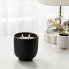 2-Wick Ceramic Jar Candle Vanilla Teakwood 13.5oz - Room Essentials™ - 2 of 4