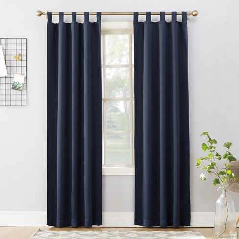 40 X63 Kenneth Blackout Tab Top Curtain Panel Navy Sun Zero