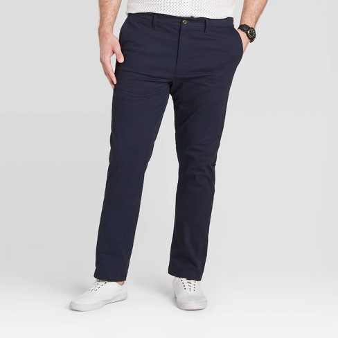 Men's Big & Tall Every Wear Slim Fit Chino Pants - Goodfellow & Co™ Blue  42x36