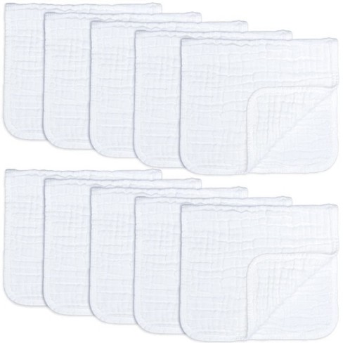 Muslin Burp Cloths 6 Pack Large 100% Cotton Hand Washcloths (Neptune, Pack  of 6), Pack Of 6 - Gerbes Super Markets