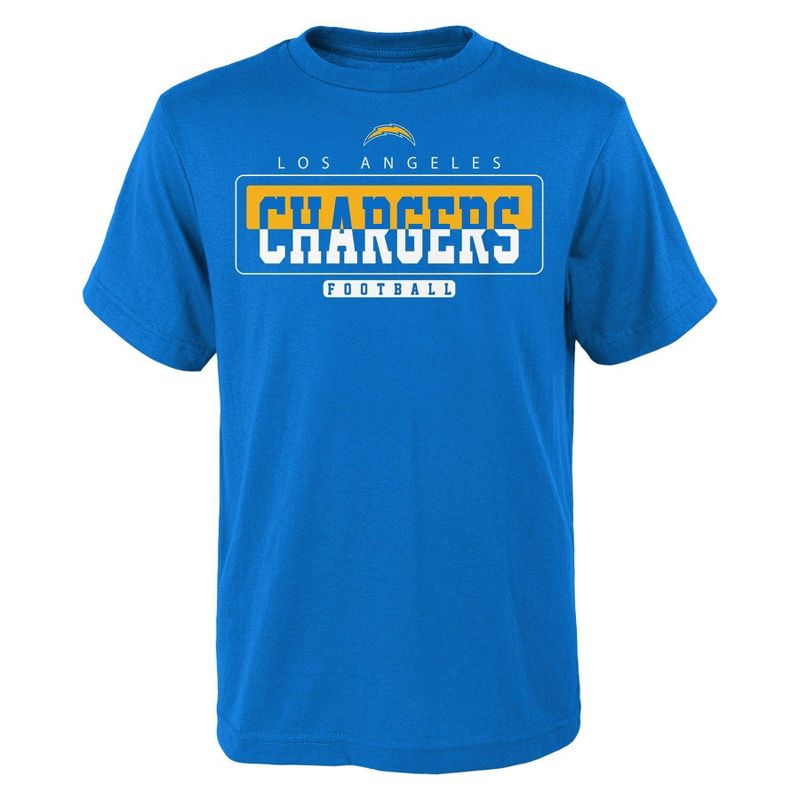 NFL Los Angeles Chargers Boys&#39; Short Sleeve Cotton T-Shirt, 1 of 2