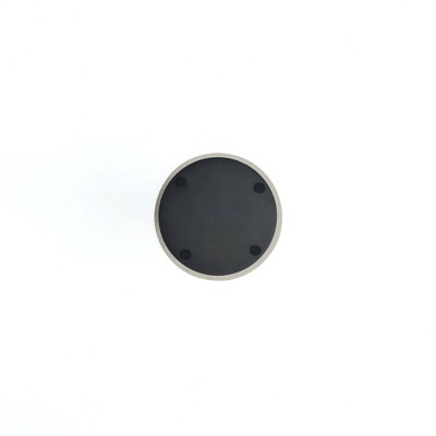 Modern Black and White Sintered Stone Round Accent Table