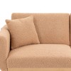 Modern Velvet Loveseat Sofa, 2 Seater Button Tufted Couch With Metal Feet For Living Room Bedroom Apartment - 3 of 4