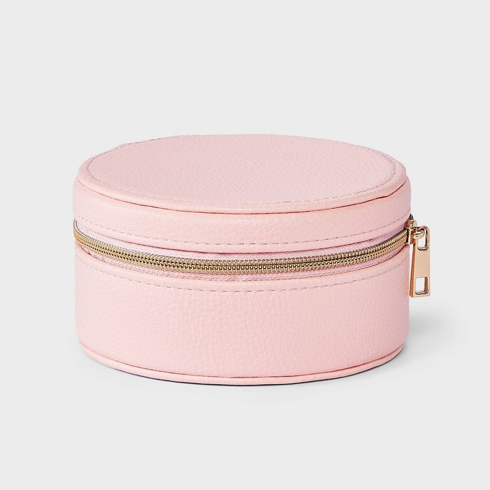 Small Round Travel Jewelry Organizer - A New Day™ Pink