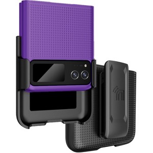 Nakedcellphone Combo for Motorola RAZR 2023 (aka RAZR 40) - Slim Case and Belt Clip Holster - 1 of 4